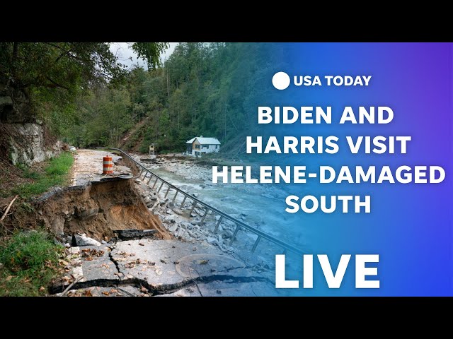 ⁣President Biden and Vice President Harris tour Helene-ravaged areas | USA TODAY