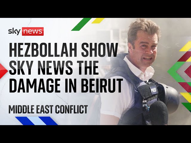 ⁣'It's apocalyptic' - Sky News gains access to Beirut's Hezbollah controlled area