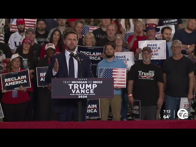 JD Vance stops in Auburn Hills on heels of Vice Presidential debate