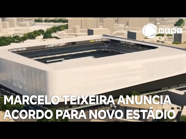 ⁣Presidente do Santos anuncia acordo para construção de estádio