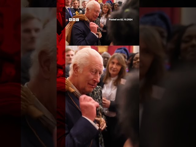 ⁣King Charles tries Samoan dance. #King #Samoa #Royals #BBCNews