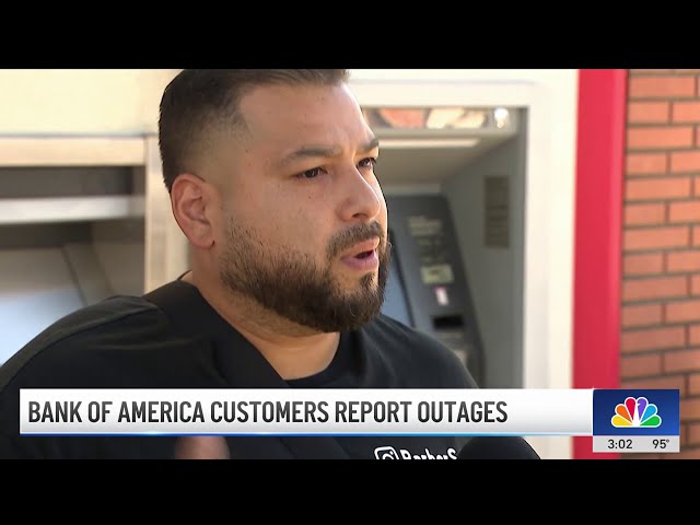 ⁣Bank of America customers report widespread outages