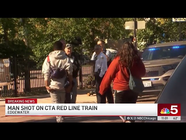 ⁣‘Major delays' impact CTA Red Line trains after man shot in Edgewater