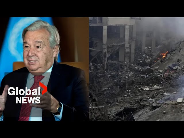 ⁣UN holds emergency meeting on Middle East as Israel bars Guterres from entry