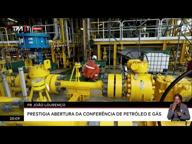 ⁣PR João Lourenço prestigia abertura da conferência Petróleo e gás