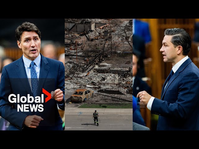 ⁣Trudeau, Poilievre heated over Jasper wildfire: “Pretends you can put out forest fires with taxes&qu