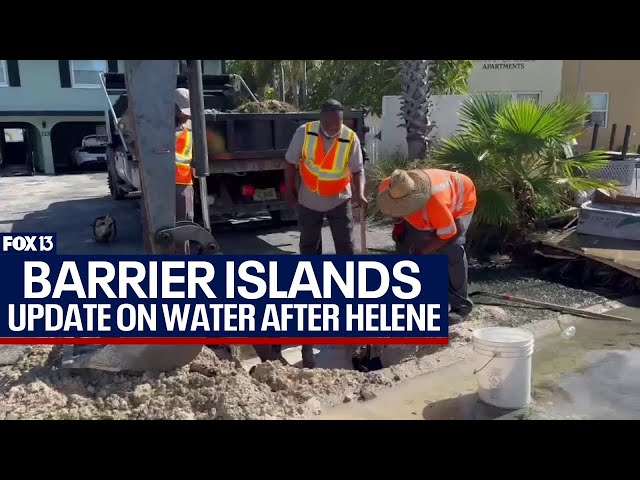 Pinellas officials hope water will be restored on barrier islands by the end of the week