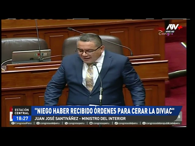 ⁣Ministro Santiváñez: Niego haber recibido solicitud de la presidenta para cerrar la Diviac"