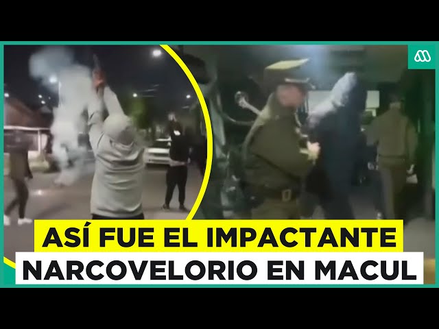 ⁣El impactante narcovelorio en Macul: Armas, disparos y fuegos artificiales