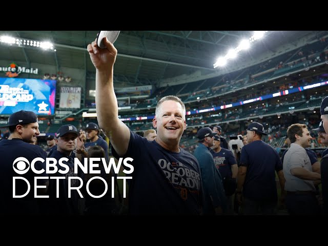 ⁣Tigers manager A.J. Hinch talks playoff victory, advancing to ALDS