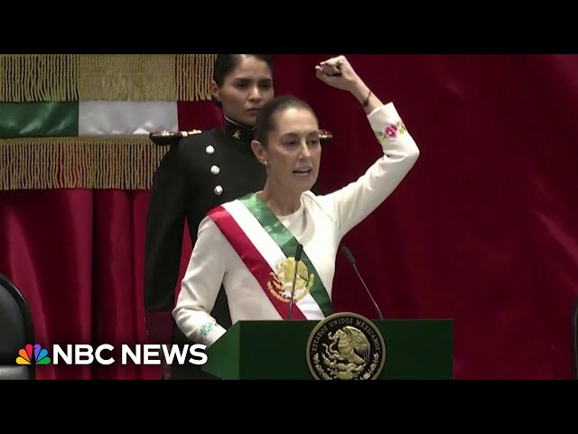 Mexico swears in first female president, Claudia Sheinbaum