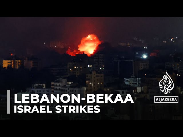 ⁣Israel strikes Bekaa valley: At least 11 people killed in east Lebanon