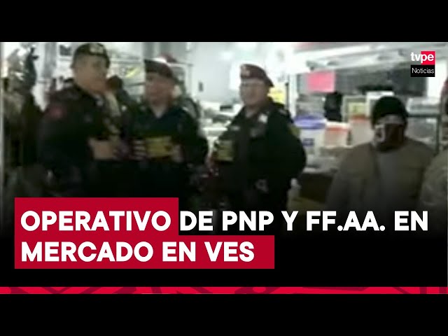 ⁣PNP y FF.AA. realizan operativo en marco de la declaratoria de emergencia en Villa El Salvador