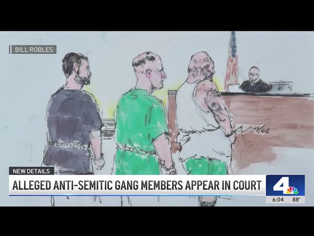 ⁣Alleged anti-Semitic gang members appear in court