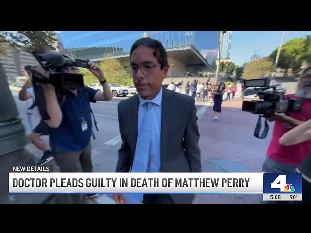 Doctor pleads guilty in death of Matthew Perry