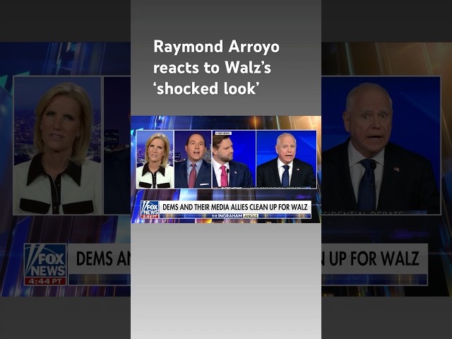 ⁣Raymond Arroyo: Tim Walz looked like a ‘butterfly’ whose wings were ‘clipped’ #shorts