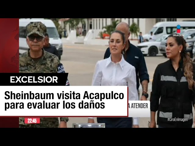 Sheinbaum llega a Acapulco tras los estragos de ‘John’ en su primer viaje oficial