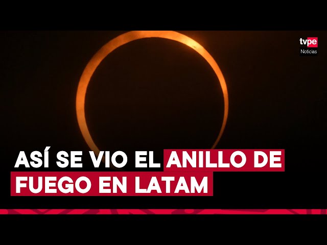 ⁣Eclipse solar anula Anillo de Fuego se apreció en Latinoamérica