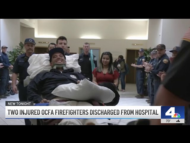 ⁣Two injured OCFA firefighters discharged from hospital