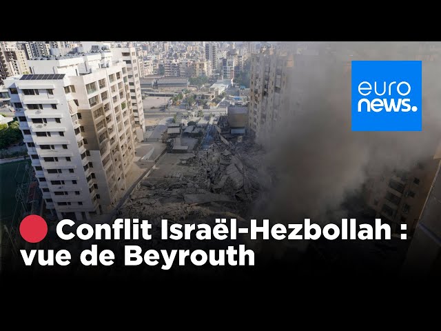 ⁣ EN DIRECT - Conflit Israël-Hezbollah – Opérations militaires, vue sur Beyrouth | euronews 