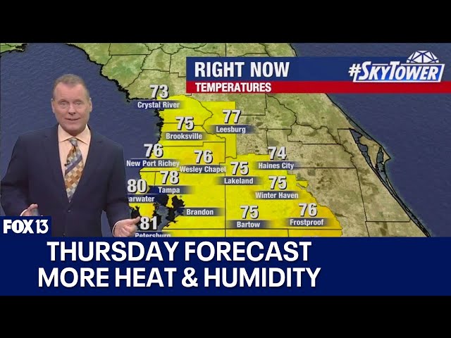 ⁣Tampa weather | More heat and humidity