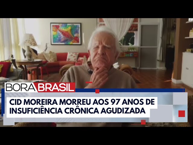 ⁣Cid Moreira morreu de insuficiência crônica agudizada em hospital no RJ I Bora Brasil