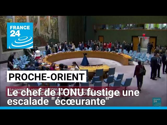 ⁣Proche-Orient : le chef de l'ONU fustige une escalade "écœurante" • FRANCE 24