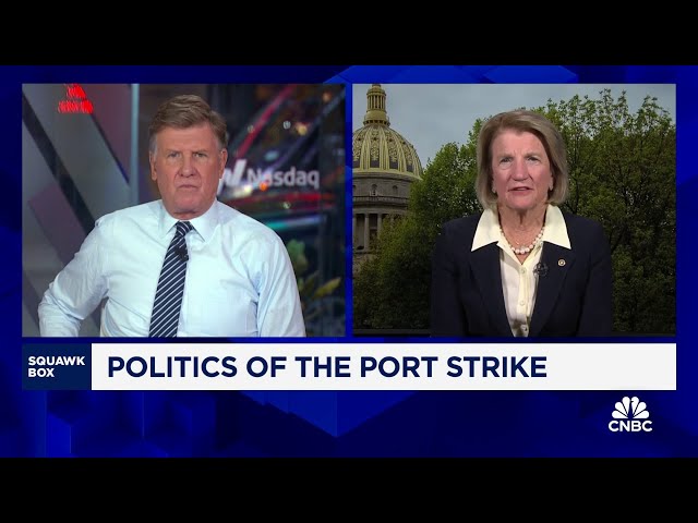 ⁣Sen. Shelley Moore Capito on port strike: President Biden needs to take a more aggressive stance