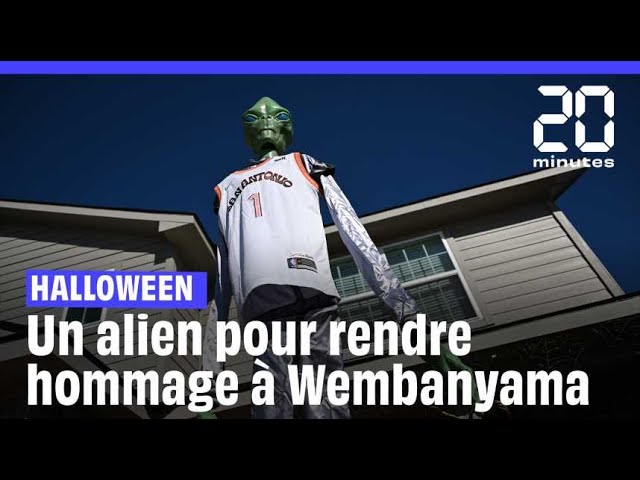 ⁣Basket : Pour Halloween, un fan installe un alien dans son jardin pour rendre hommage à Victor W...