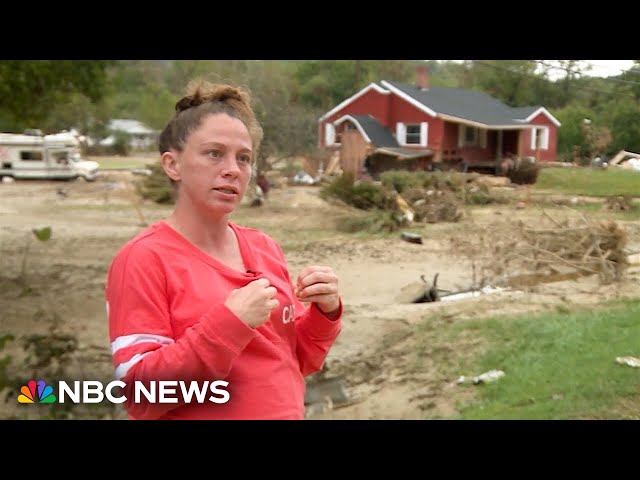 ⁣Pregnant North Carolina woman used mattress to escape from Helene's floods