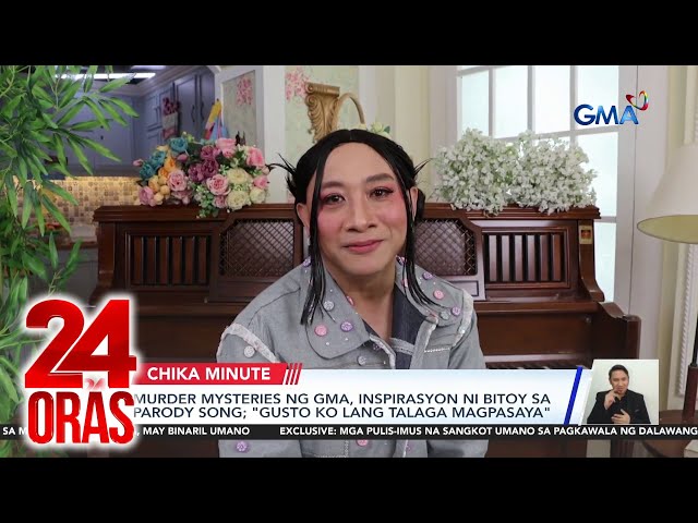 ⁣Murder mysteries ng GMA, inspirasyon ni Bitoy sa parody song; "gusto ko lang talaga..." | 