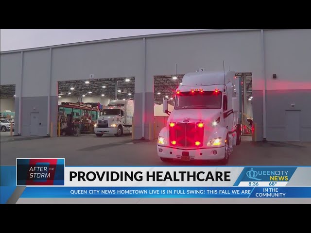 ⁣Atrium rolls out multi-unit mobile hospital for storm