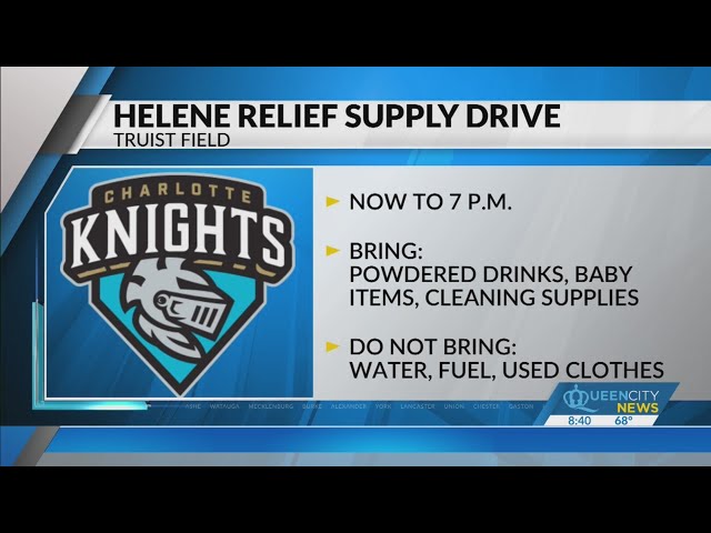 ⁣Charlotte Knights GM talks storm supply drive