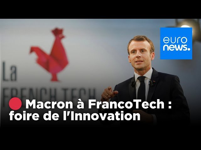 ⁣ DIRECT - Emmanuel Macron inaugure le salon FrancoTech à la Station F - Sommet de la Francophonie