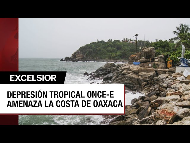 ⁣Oaxaca activa alerta por la inminente llegada de la depresión tropical Once-E