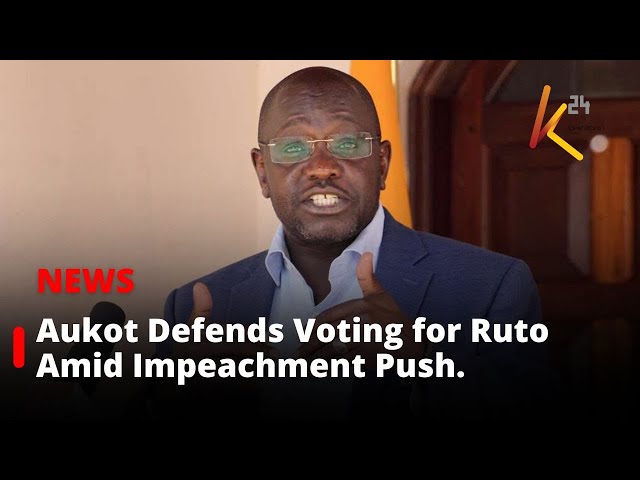 ⁣Ekuru Aukot Defends Voting for Ruto Amid Calls for His Impeachment.