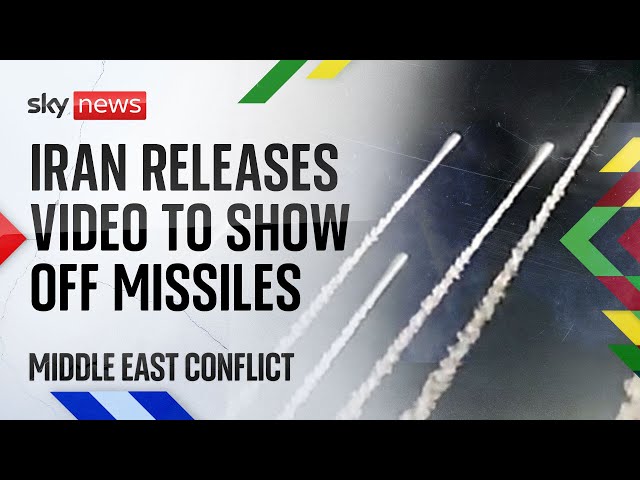 ⁣Sky News analyses video released by Iran showing off firepower