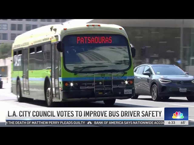 ⁣LA  City Council considers bus driver safety measures