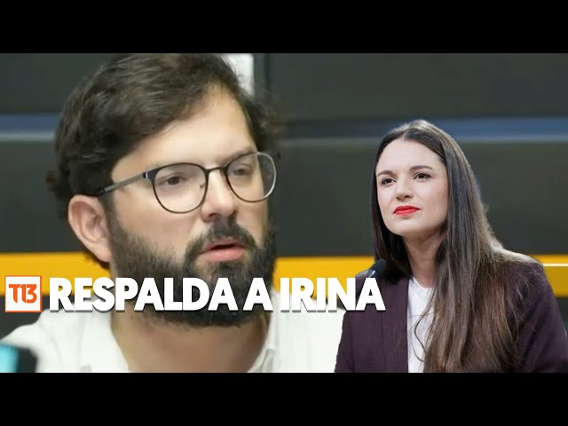 ⁣Presidente Boric respalda a Irina Karamanos en medio de graves acusaciones