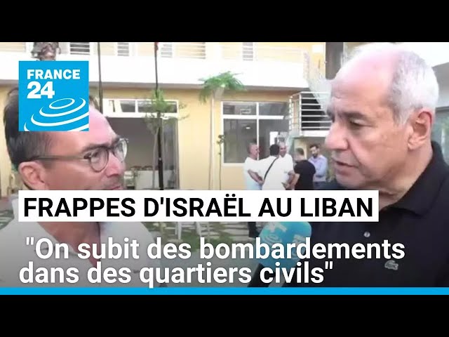 ⁣Frappes israéliennes au Liban : "On subit des bombardements dans des quartiers civils"