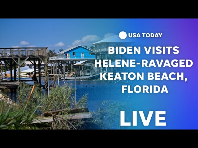 ⁣Watch live: President Biden receives operational briefing in hurricane-ravaged Keaton Beach, Florida