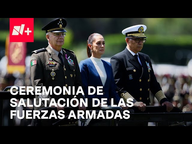 ⁣En vivo: Ceremonia de Salutación de Fuerzas Armadas y GN a la presidenta Claudia Sheinbaum