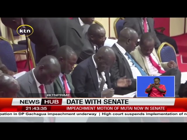 ⁣Senate Set to Decide on Kericho Governor Mutai's Impeachment