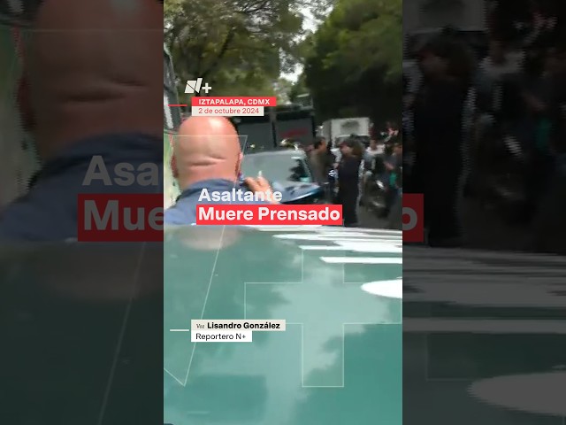 ⁣Asaltante muere prensado #nmas #shorts #cdmx