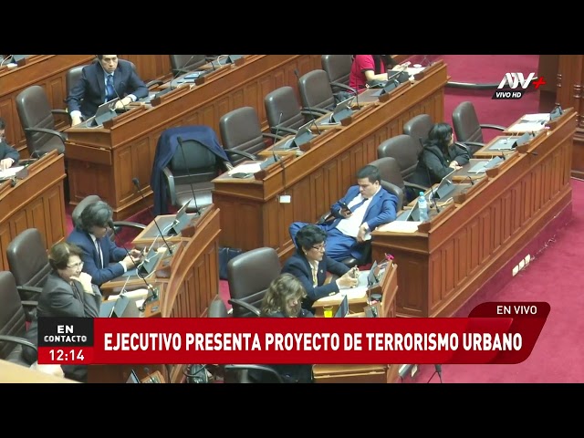 ⁣Congreso debate proyecto de ley sobre terrorismo urbano