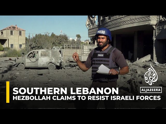 ⁣Hezbollah claims to resist Israeli forces in southern Lebanon, hindering ground operation progress