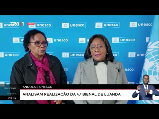 ⁣Angola e UNESCO analisam realização da 4.ª Bienal de Luanda