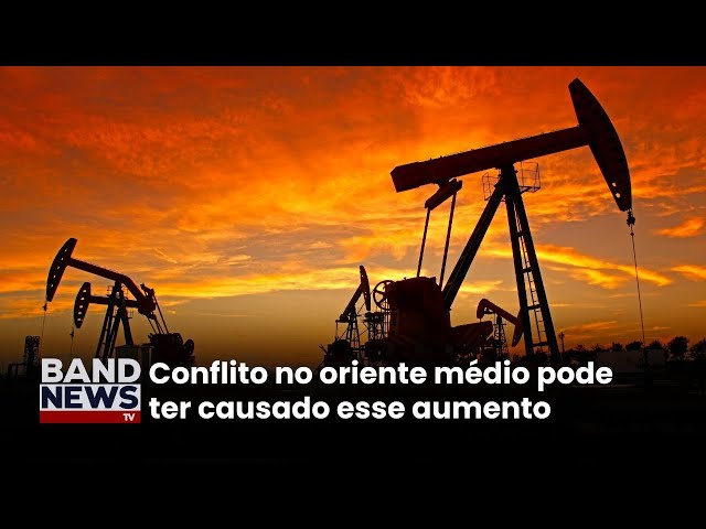 ⁣Petróleo dispara mais de 4% com aumento dos conflitos | BandNewsTV