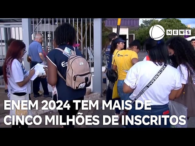 ⁣Enem 2024 tem mais de cinco milhões de participantes inscritos