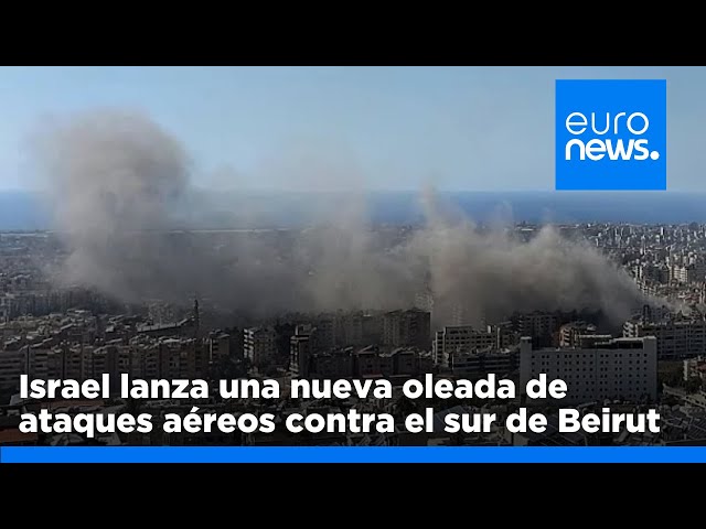 ⁣Israel lanza una nueva oleada de ataques aéreos contra el sur de Beirut